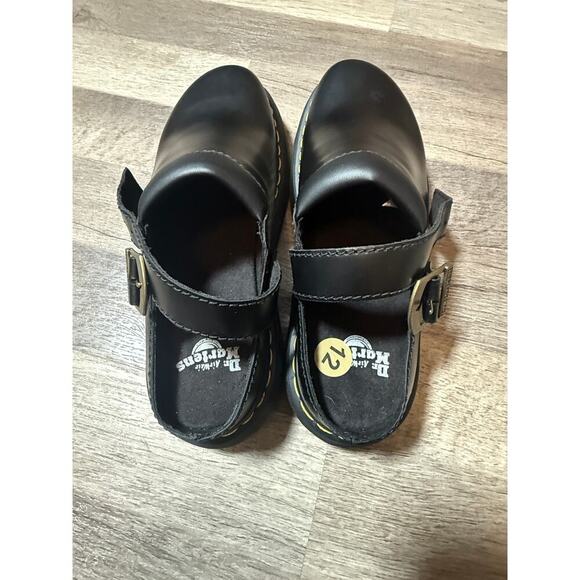 Dr. Martens Carlson Slingback Leather Clogs Black Size 12 NWOT - Picture 2 of 8